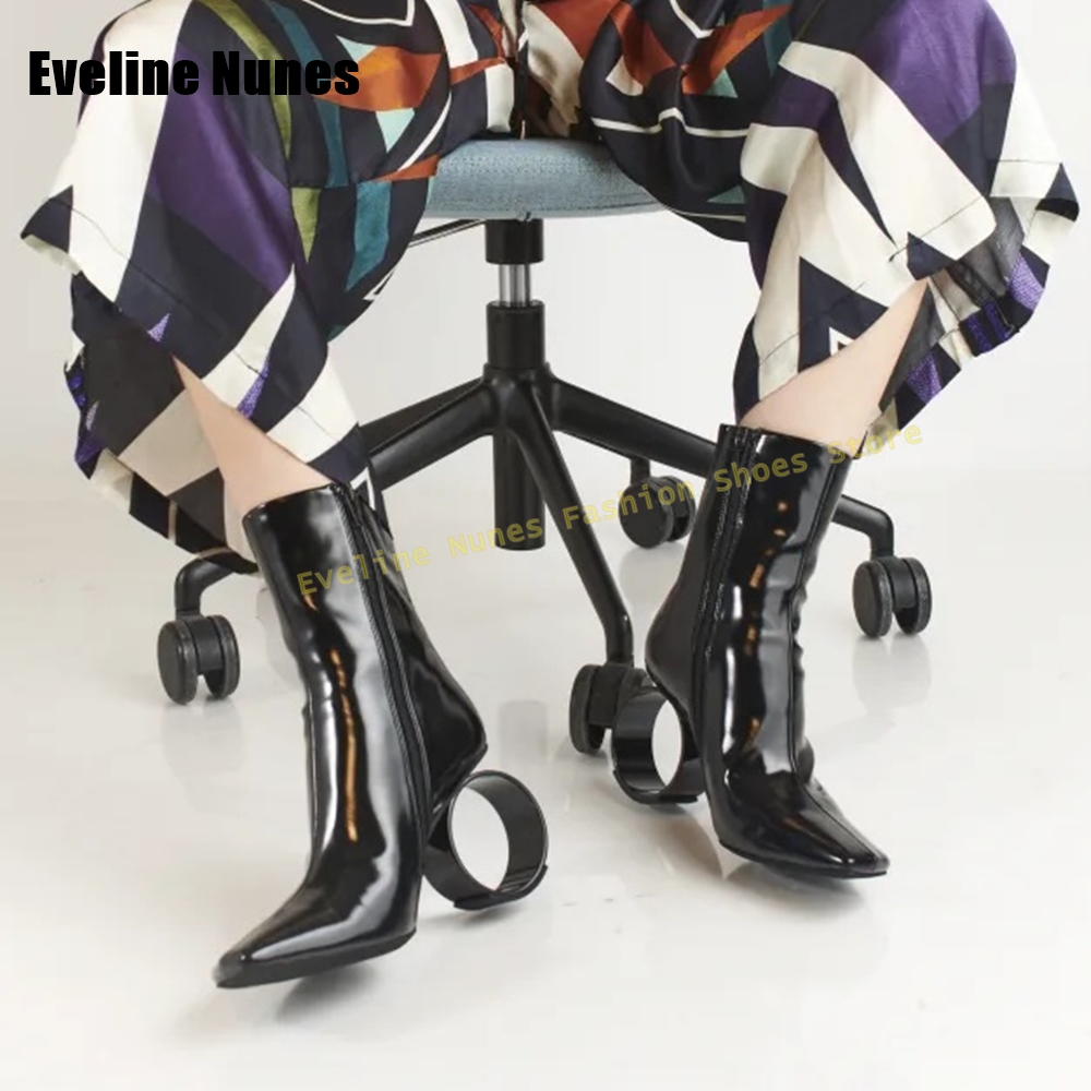 Shaped Heel Square Toe Fashion - Street Fashion Ladies 评论和价格