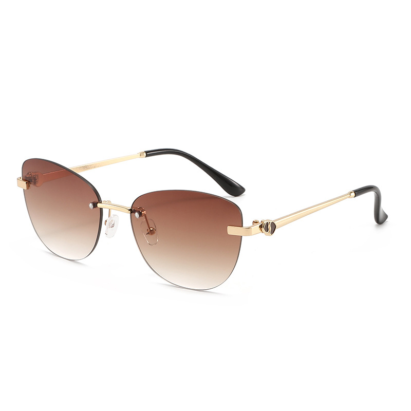 2026 New Vintage Retro Rimless - Street Fashion Photoshoot 评论和价格