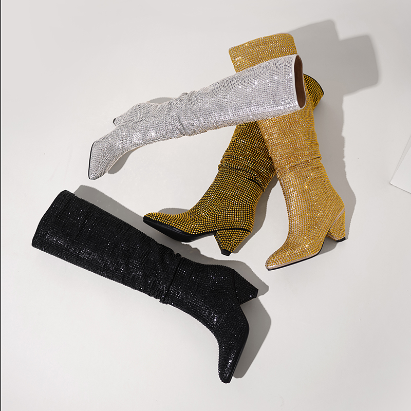Fashion Spike Heels Crystal Lo - Street Fashion Ladies 评论和价格