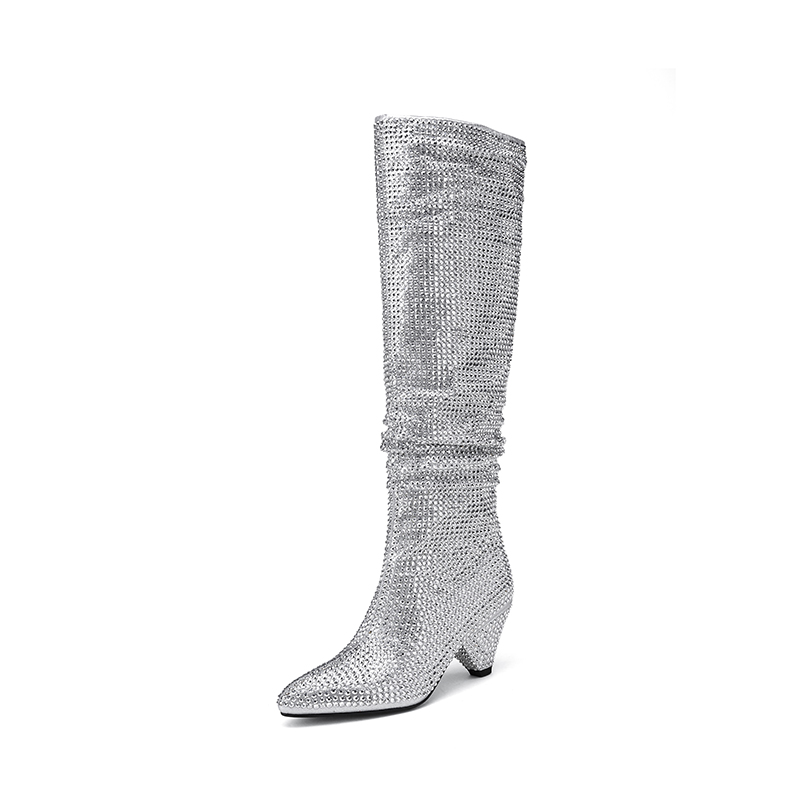 Fashion Spike Heels Crystal Lo - Street Fashion Ladies 评论和价格