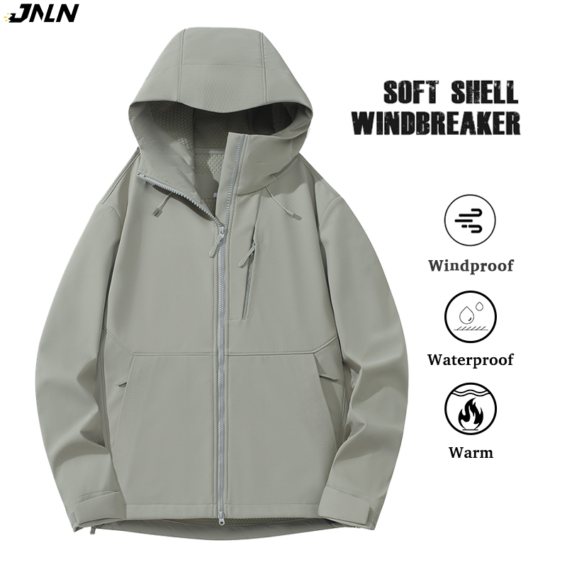 JNLN Men Women Waterproof Soft - Windbreak Shell Jacket 评论和价格