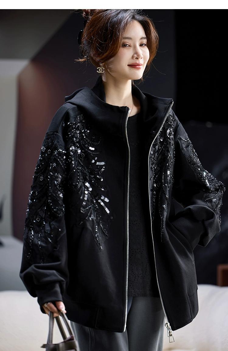 SuperAen Fashion Embroidered F - Street Fashion Zip Up Hoodie 评论和价格