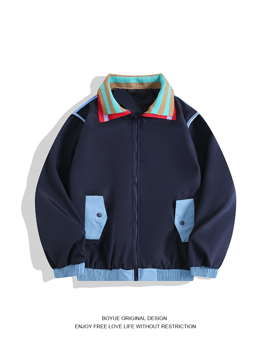 Boyue Double Collar Patchwork  - Street Fashion Hong Kong 评论和价格
