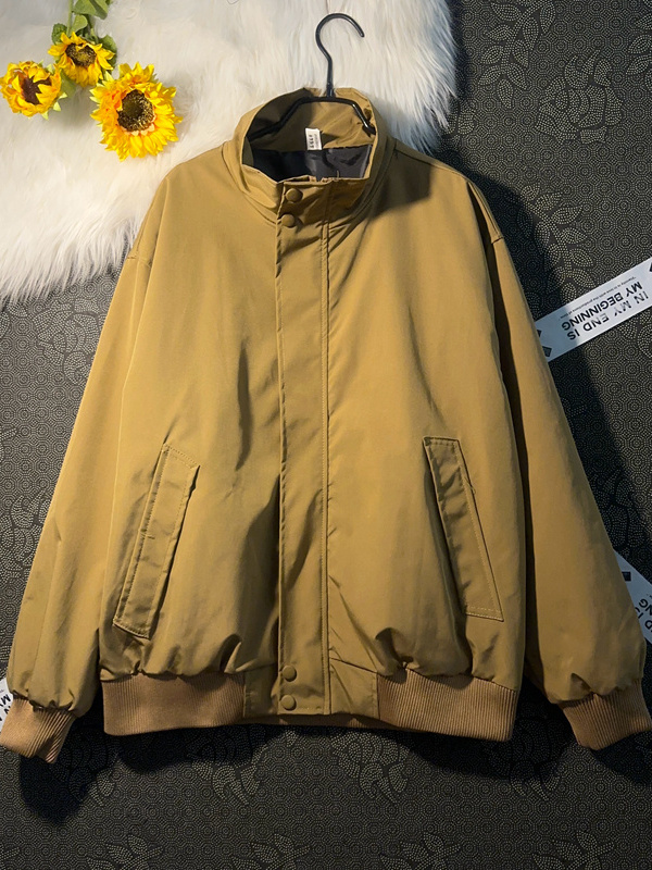 Men's Short Stand Collar Jacke - Street Fashion Hong Kong 评论和价格