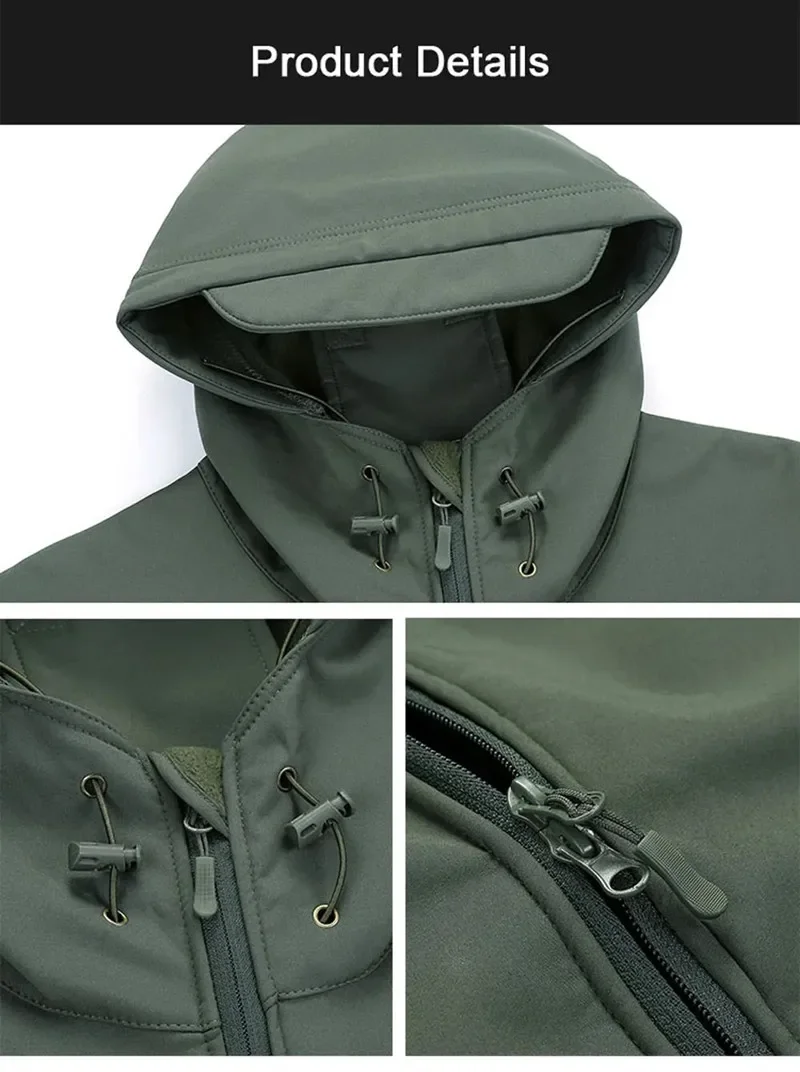5XL 6XL Men's Russian Camoufla - Windbreak Shell Jacket 评论和价格