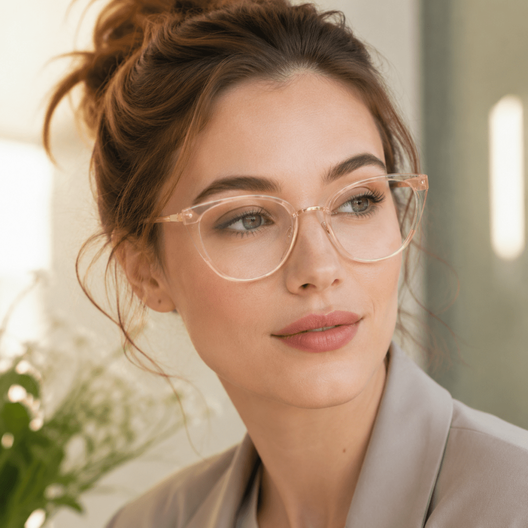 Pair Of Women's Retro Cat-Eye  - Street Fashion Photoshoot 评论和价格