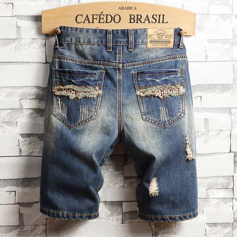 Ripped Hip-hop Denim Shorts Me - Street Fashion Art 评论和价格
