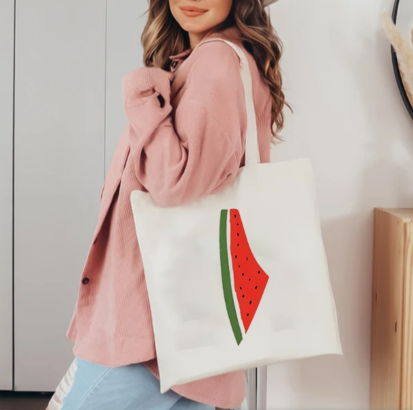 This Is Not A Watermelon Patte - Tote Bag Canvas Print 评论和价格