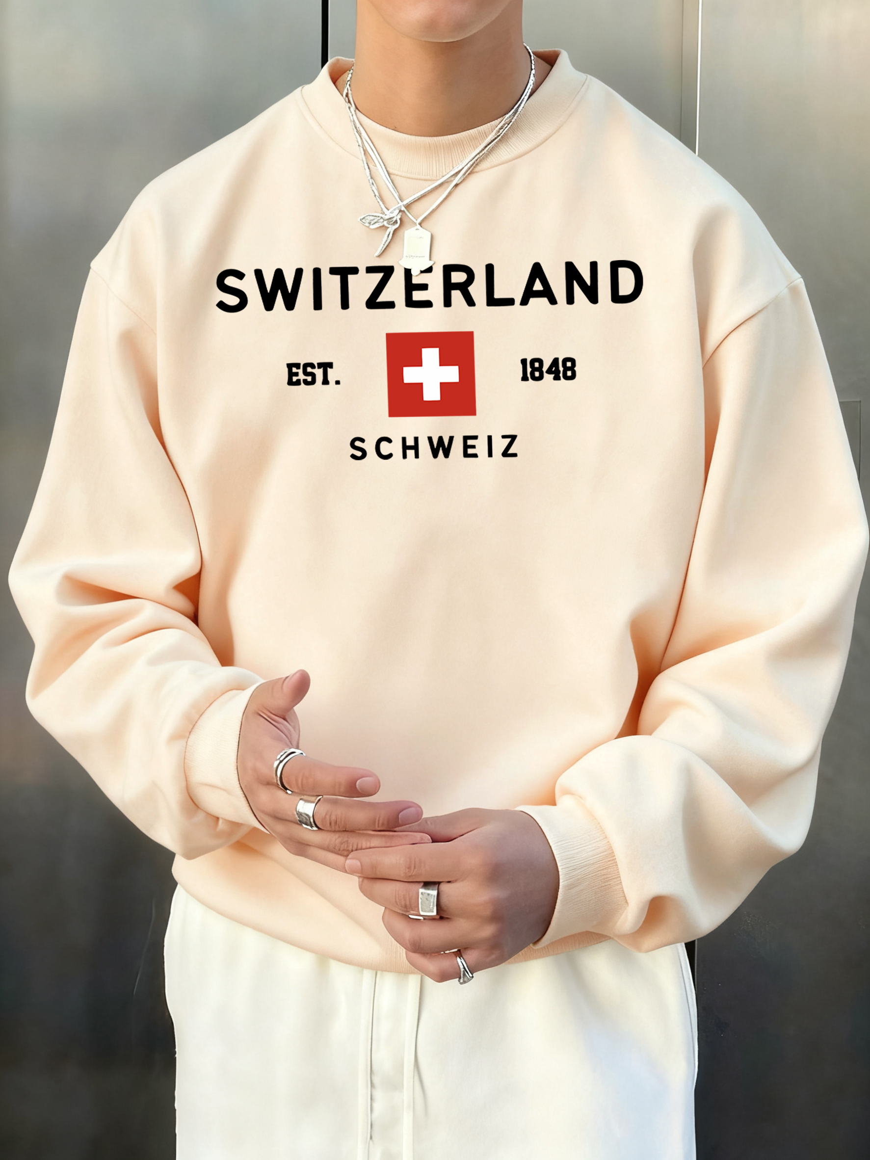 Switzerland Est 1848 Printing  - Street Fashion Elements 评论和价格