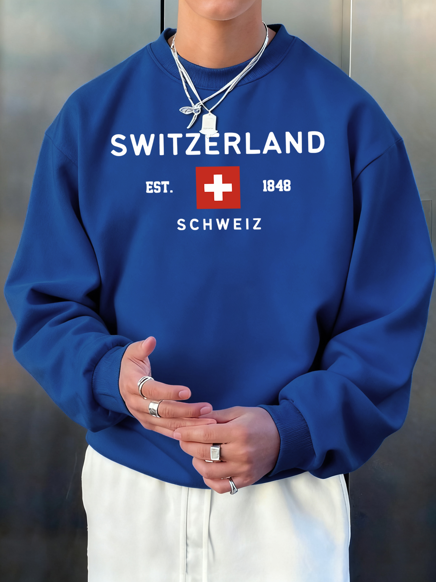 Switzerland Est 1848 Printing  - Street Fashion Elements 评论和价格