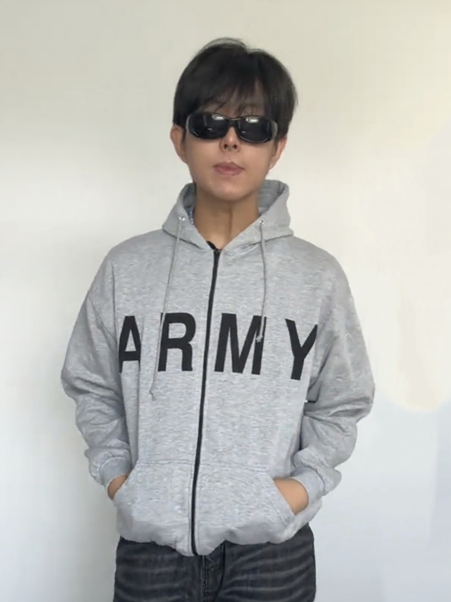 Kanye West Limited Grey Zip-Up - Street Fashion Zip Up Hoodie 评论和价格