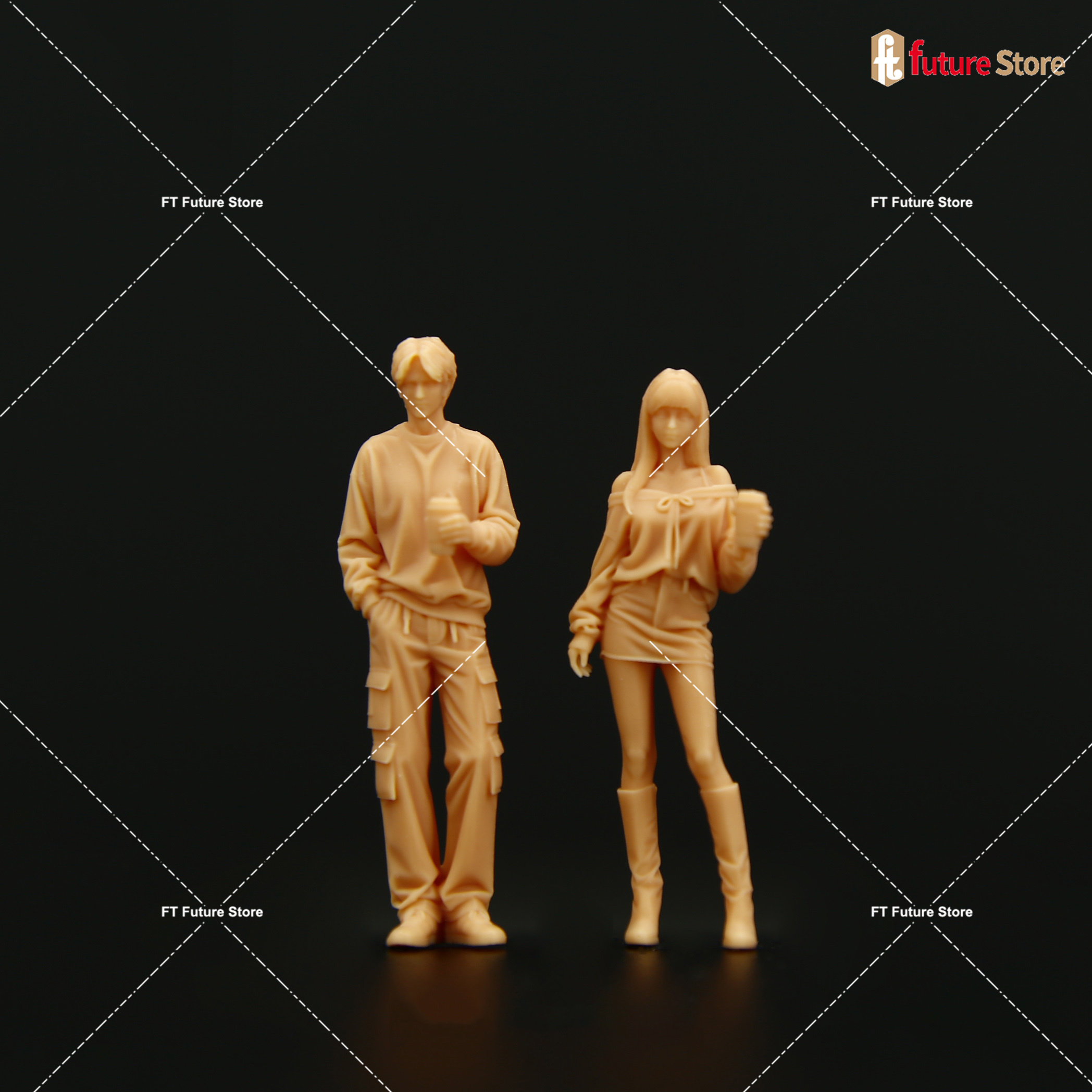 1/64 1/43 Fashion Girl Boy Cou - Street Fashion Photoshoot 评论和价格