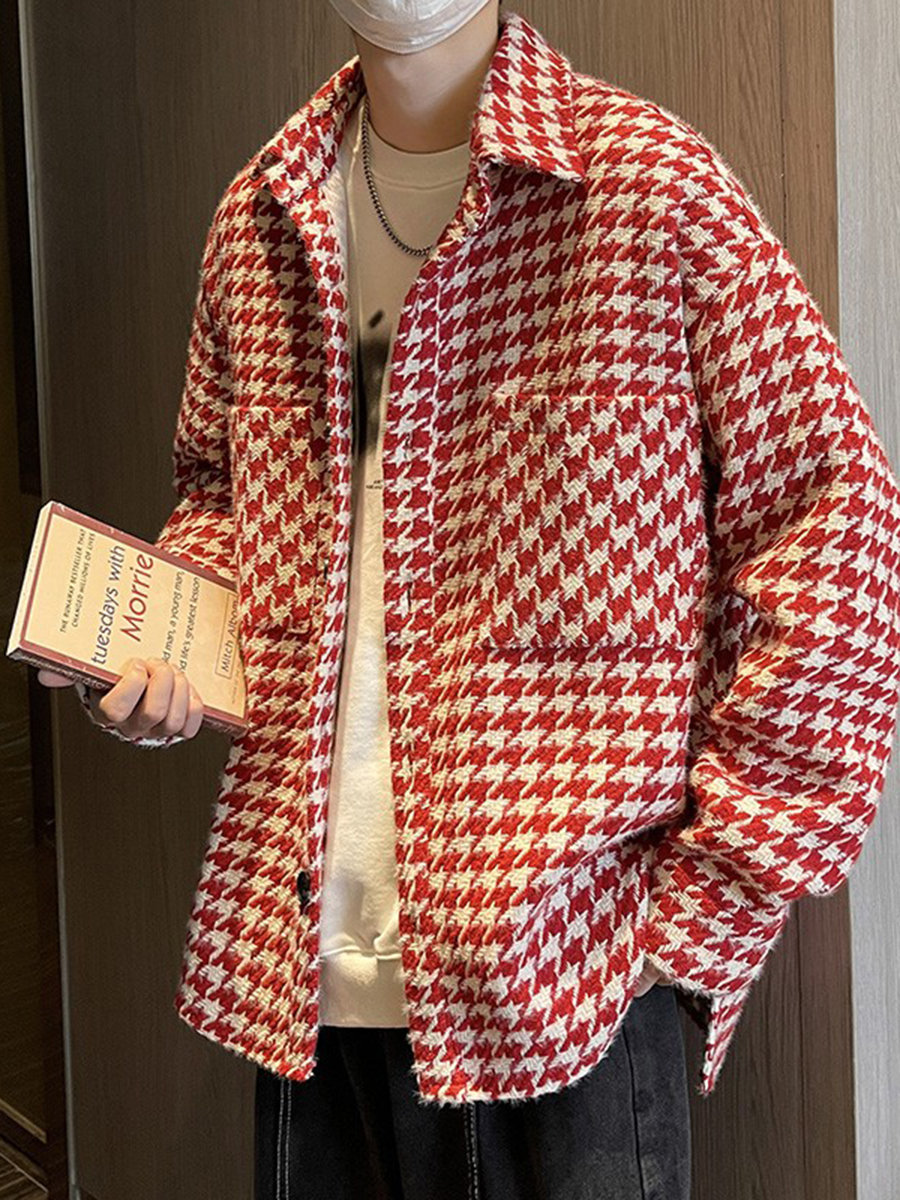 High-End Plaid Jacket Street S - Street Fashion Hong Kong 评论和价格