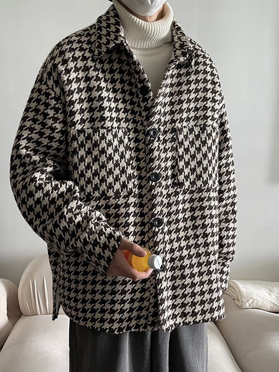 High-End Plaid Jacket Street S - Street Fashion Hong Kong 评论和价格
