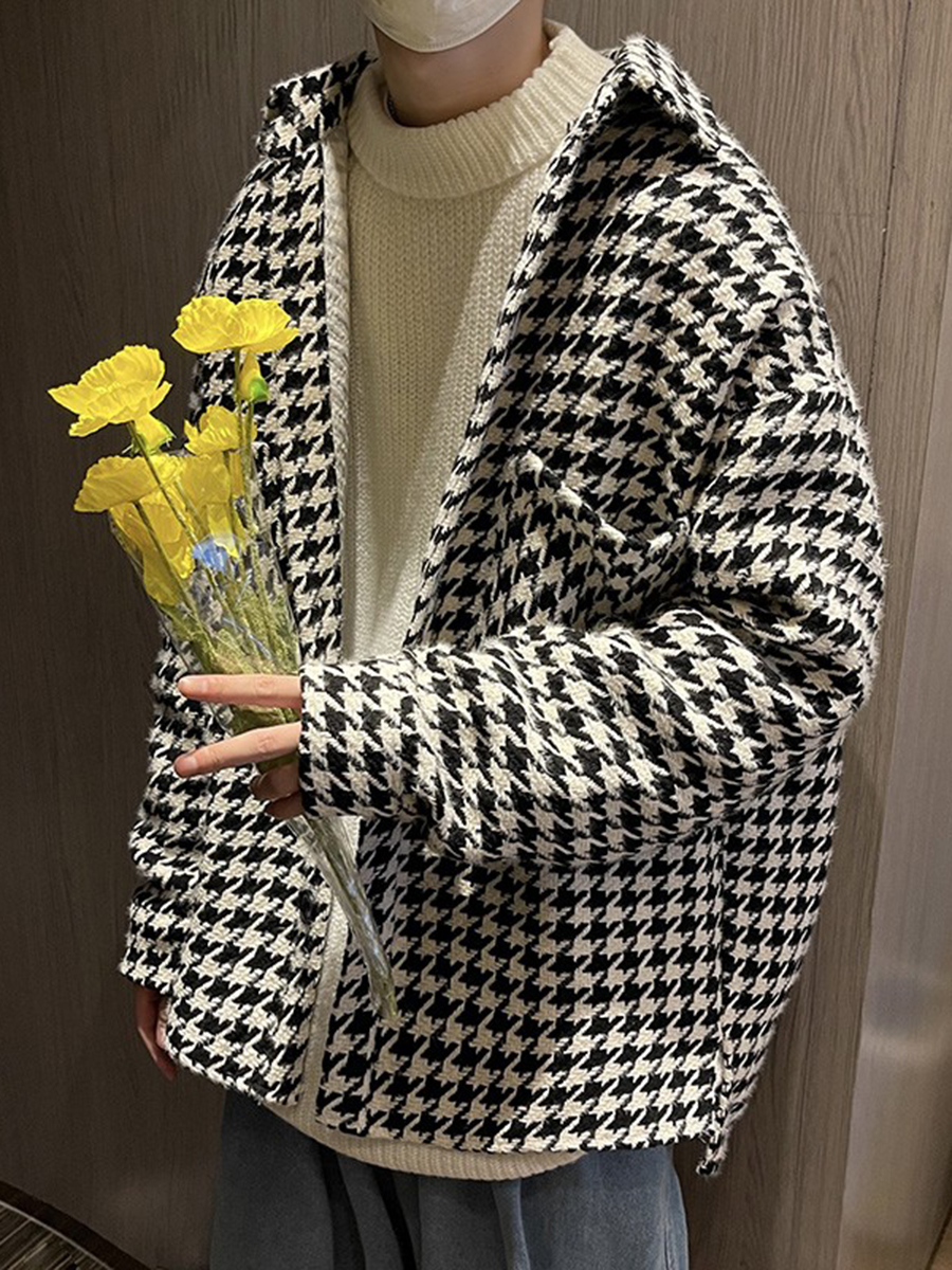 High-End Plaid Jacket Street S - Street Fashion Hong Kong 评论和价格