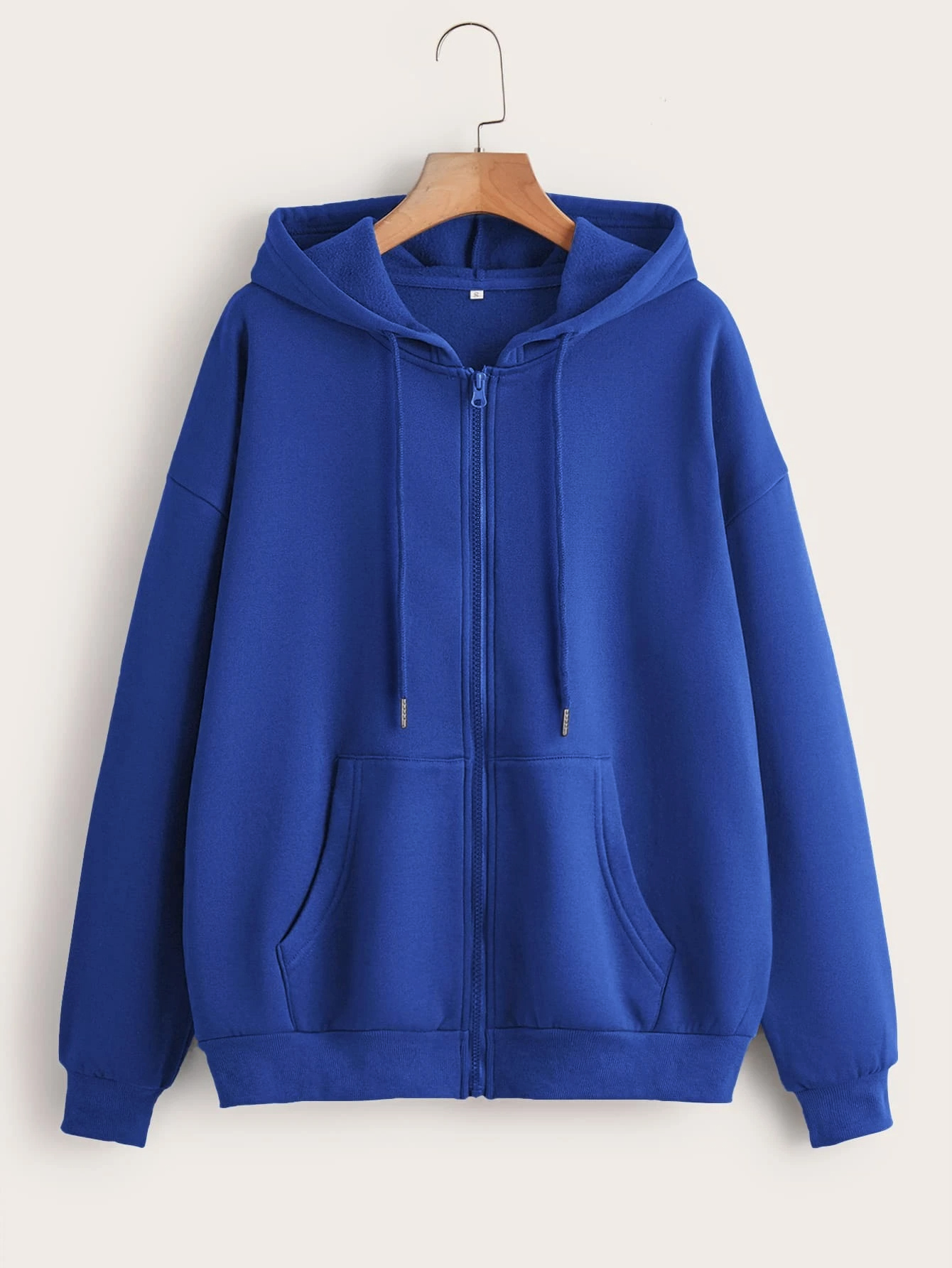Fashion Casual Black Gray Blue - Street Fashion Zip Up Hoodie 评论和价格