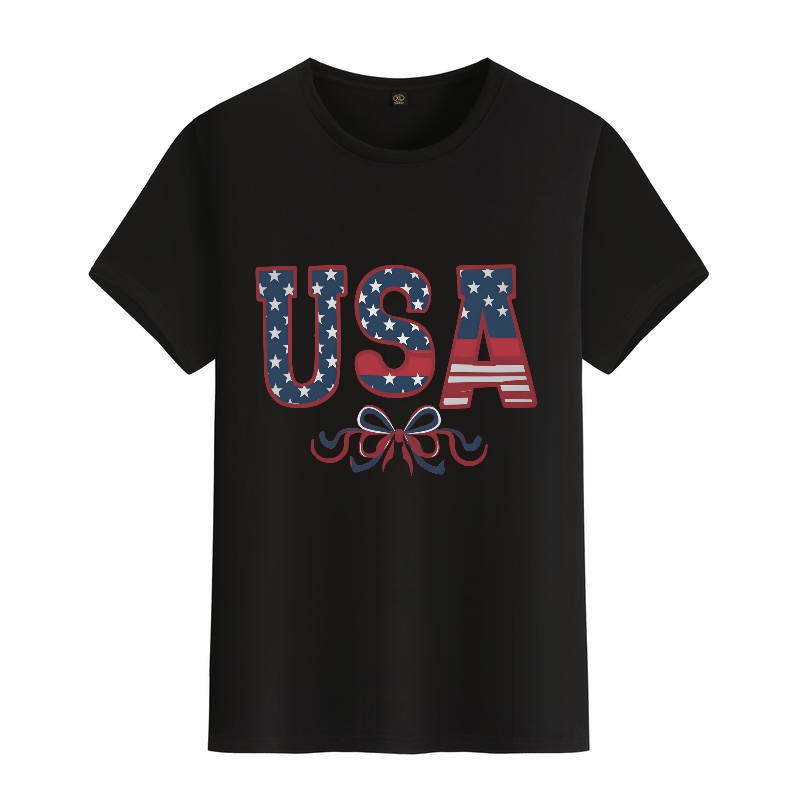 Men's Black Round-Neck Short-S - Street Fashion Elements 评论和价格