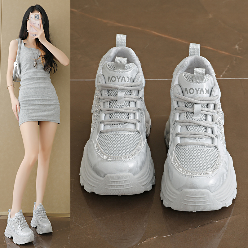 Ladies Mesh Platform Rhineston - Street Fashion Ladies 评论和价格