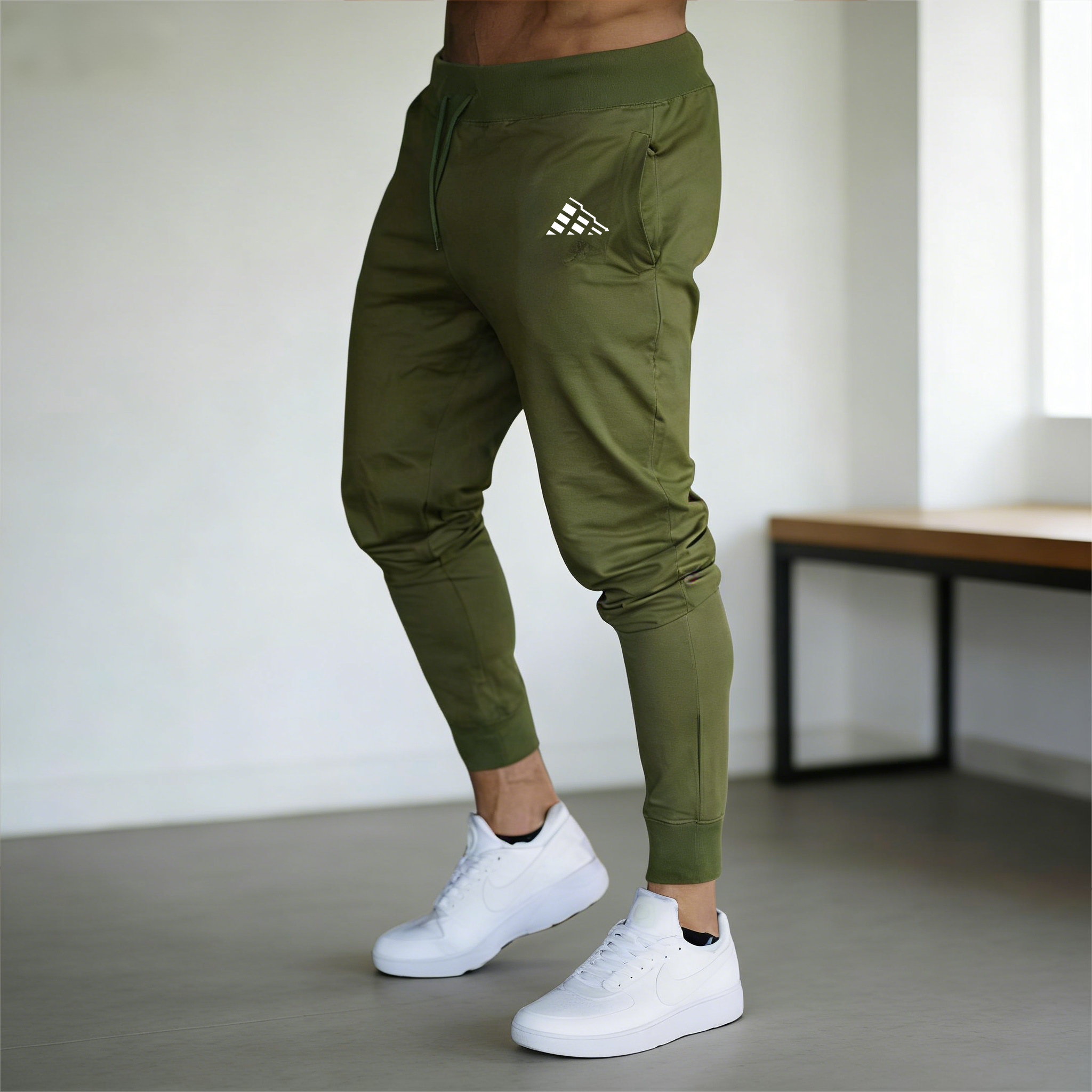 New Men's Blue Trend print Cas - Running Pant Jogger 评论和价格