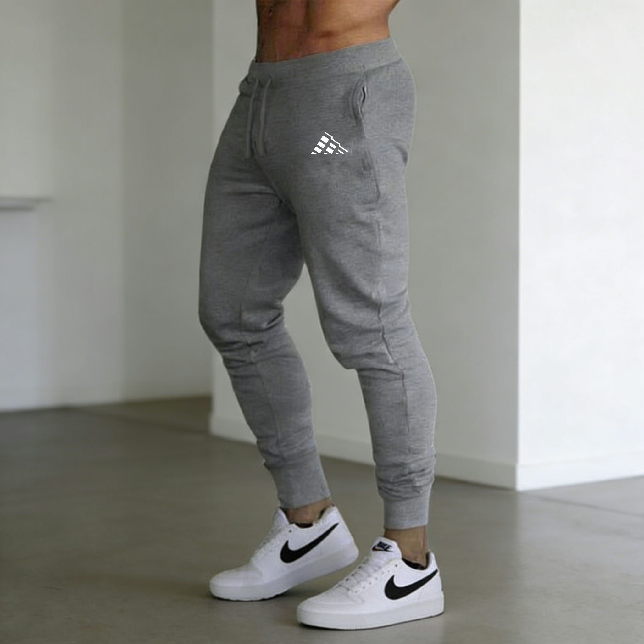 New Men's Blue Trend print Cas - Running Pant Jogger 评论和价格
