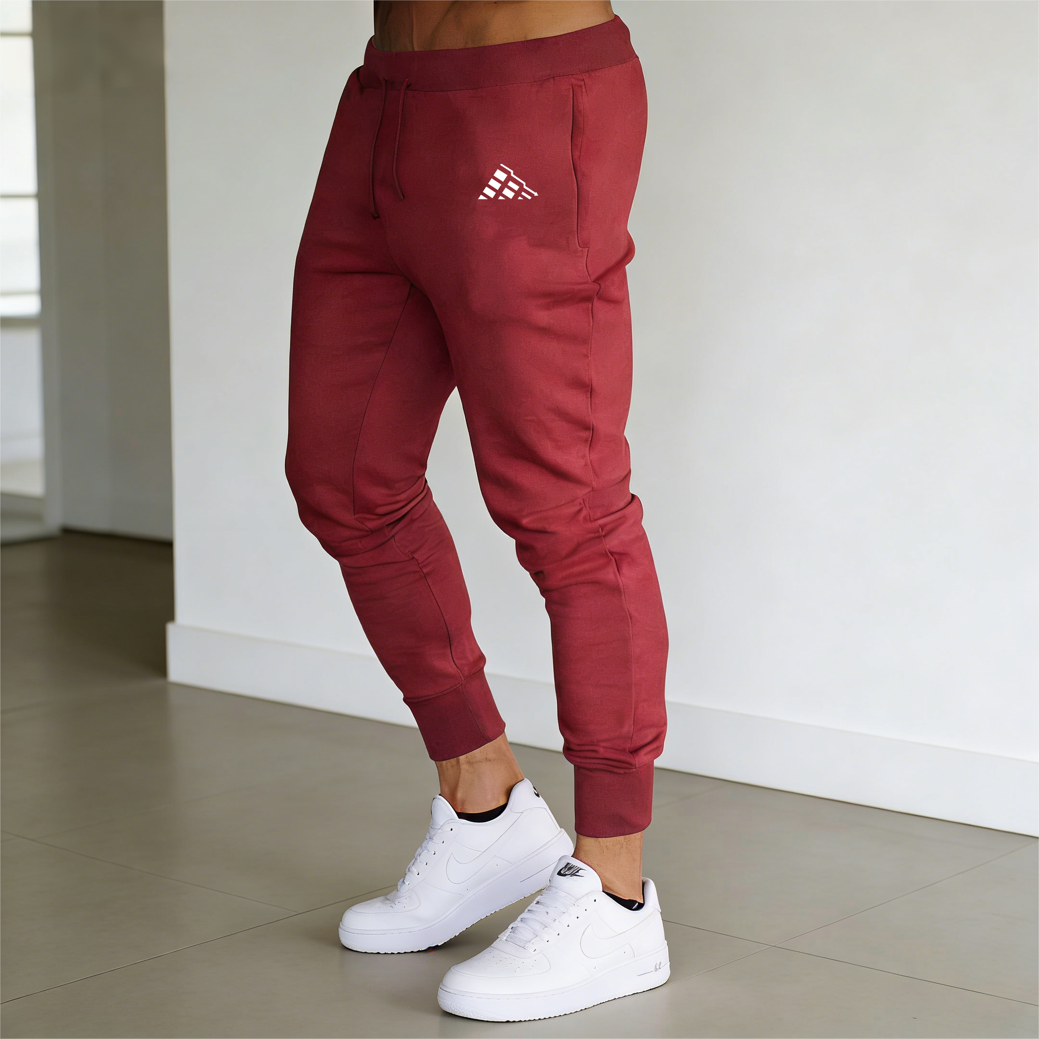 New Men's Blue Trend print Cas - Running Pant Jogger 评论和价格