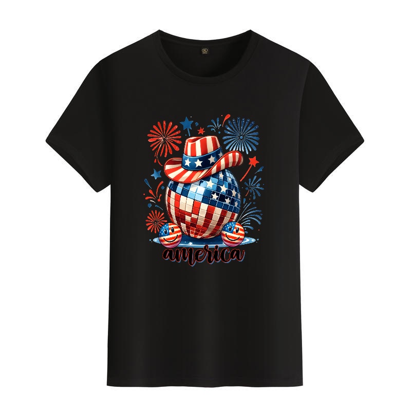 Men's Black Round-Neck Short-S - Street Fashion Elements 评论和价格
