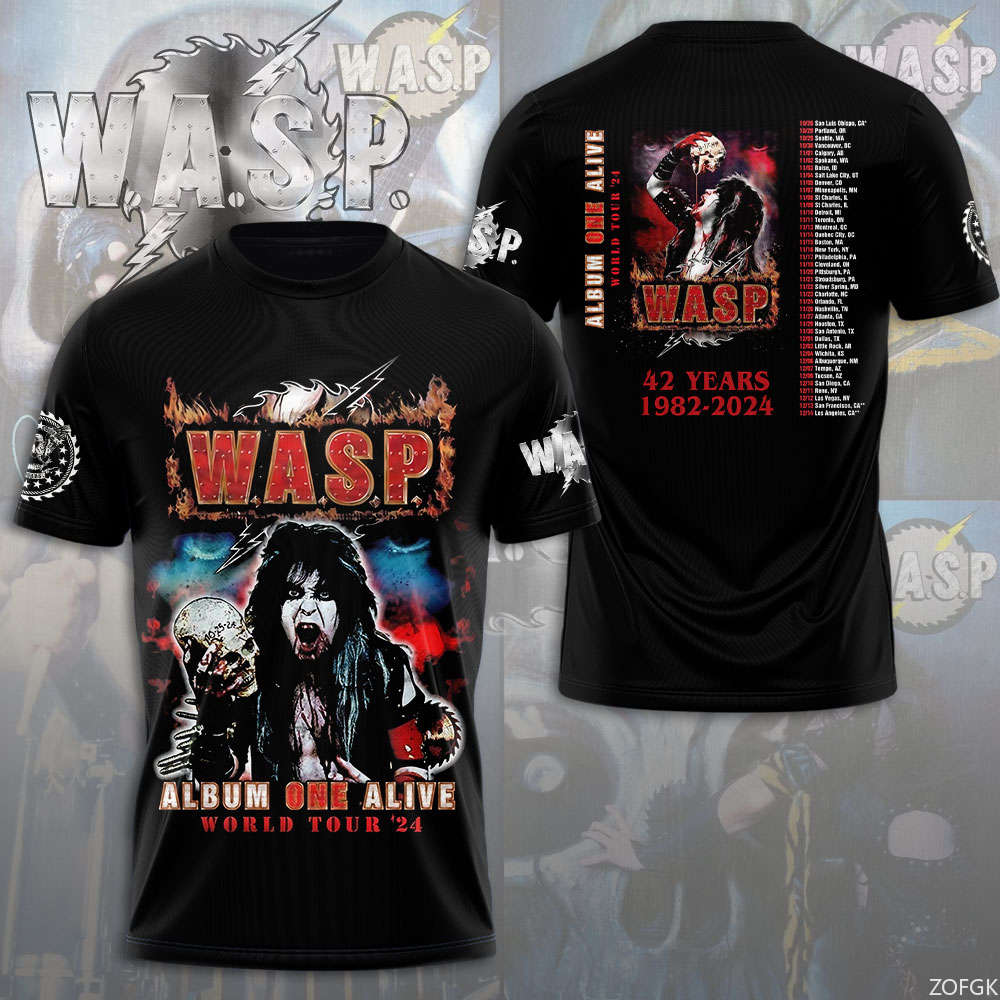W.A.S.P Rock 3D Printing T-shi - Street Fashion Art 评论和价格