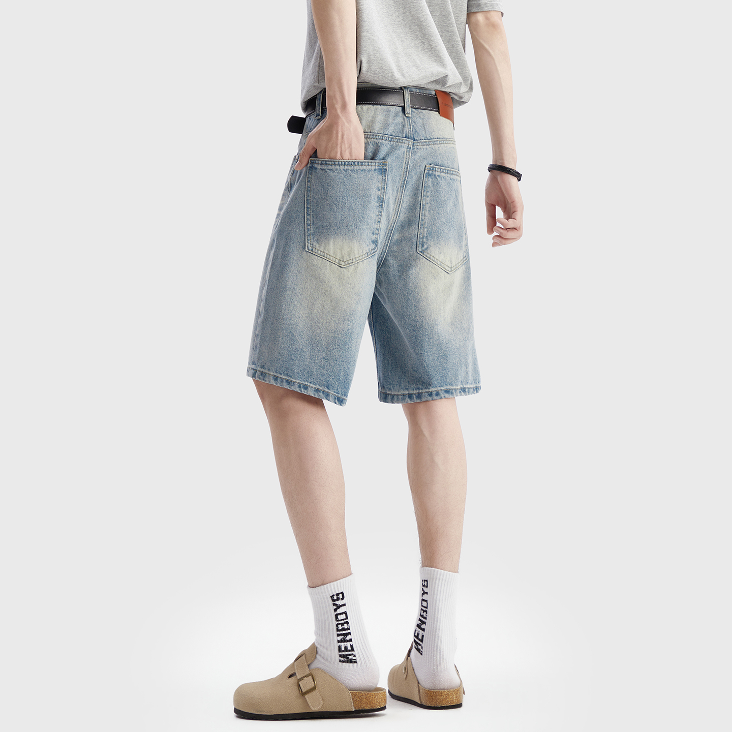Vintage Washed Denim Shorts Me - Street Fashion Art 评论和价格
