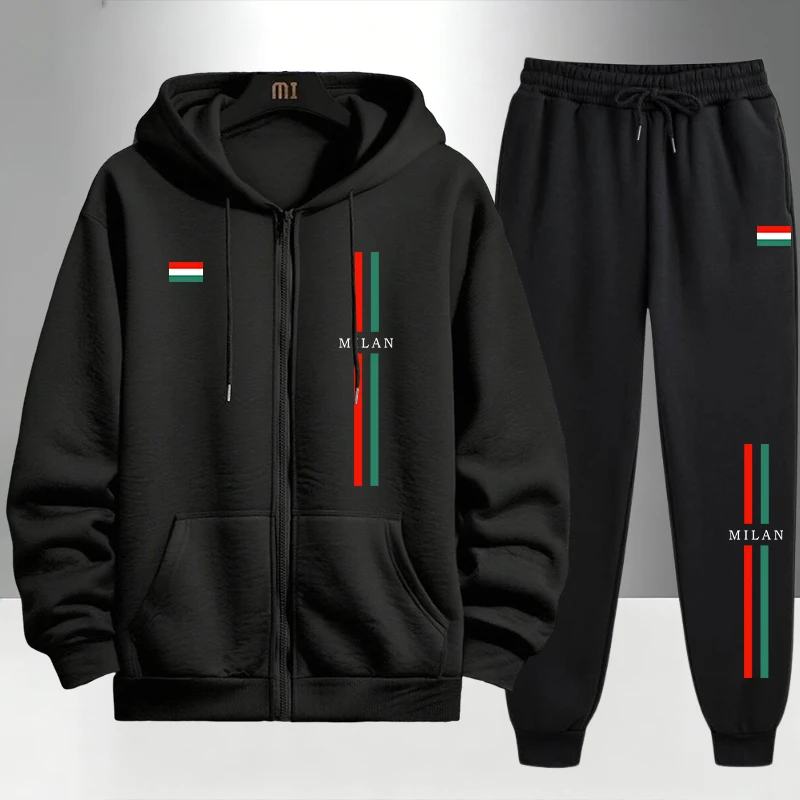 2026 Italy Printed Men's Set Z - Street Fashion Art 评论和价格