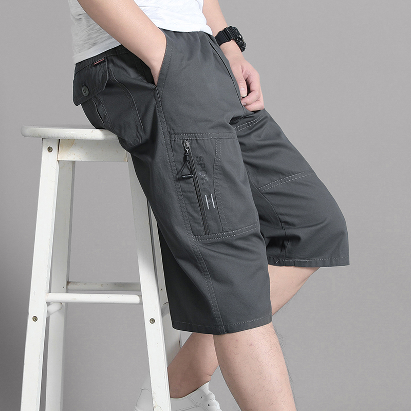 Zipper Pocket Workwear Shorts  - Street Fashion Art 评论和价格