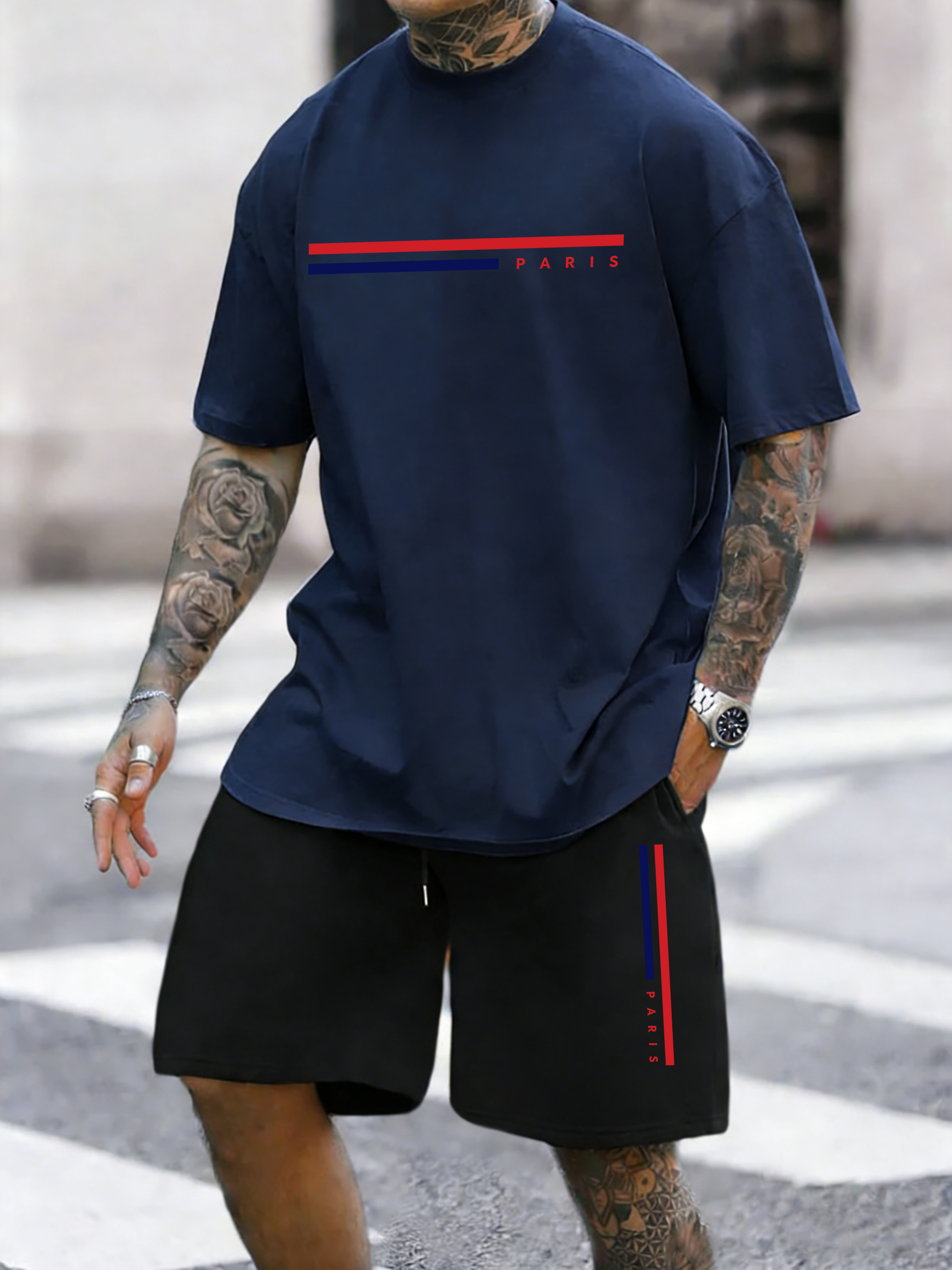 Paris Line Simple Pattern Summ - Street Fashion Elements 评论和价格