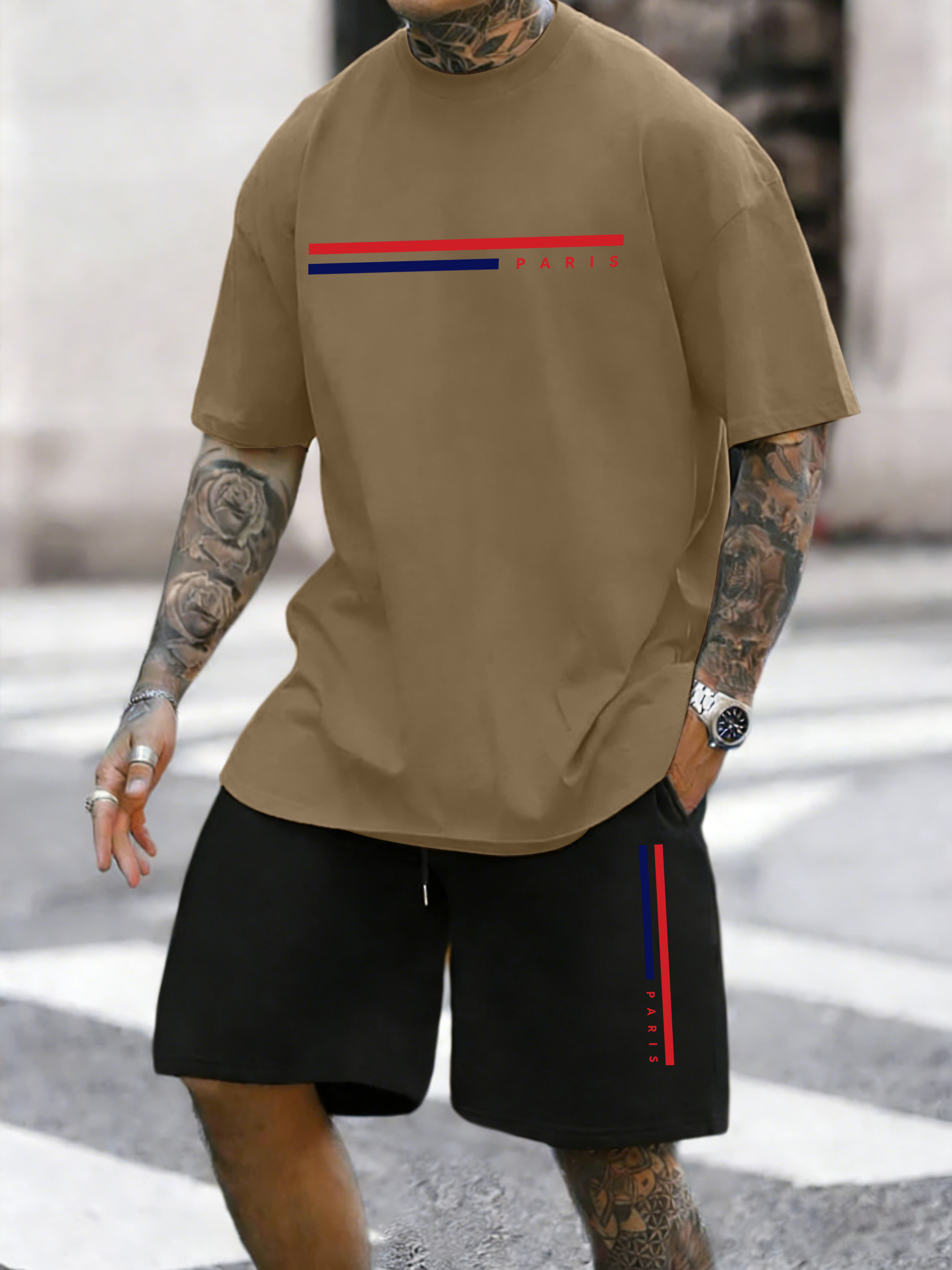Paris Line Simple Pattern Summ - Street Fashion Elements 评论和价格