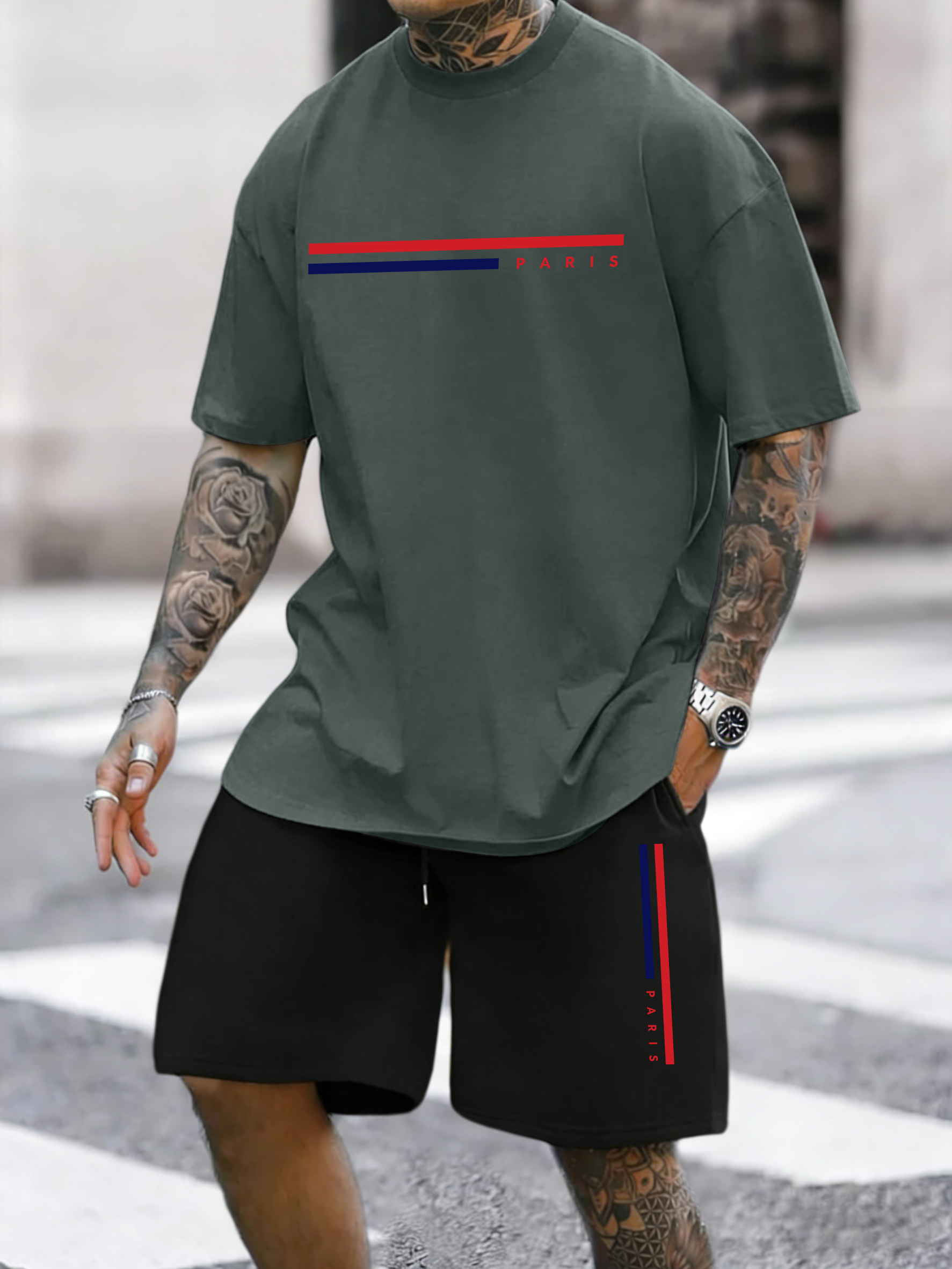 Paris Line Simple Pattern Summ - Street Fashion Elements 评论和价格
