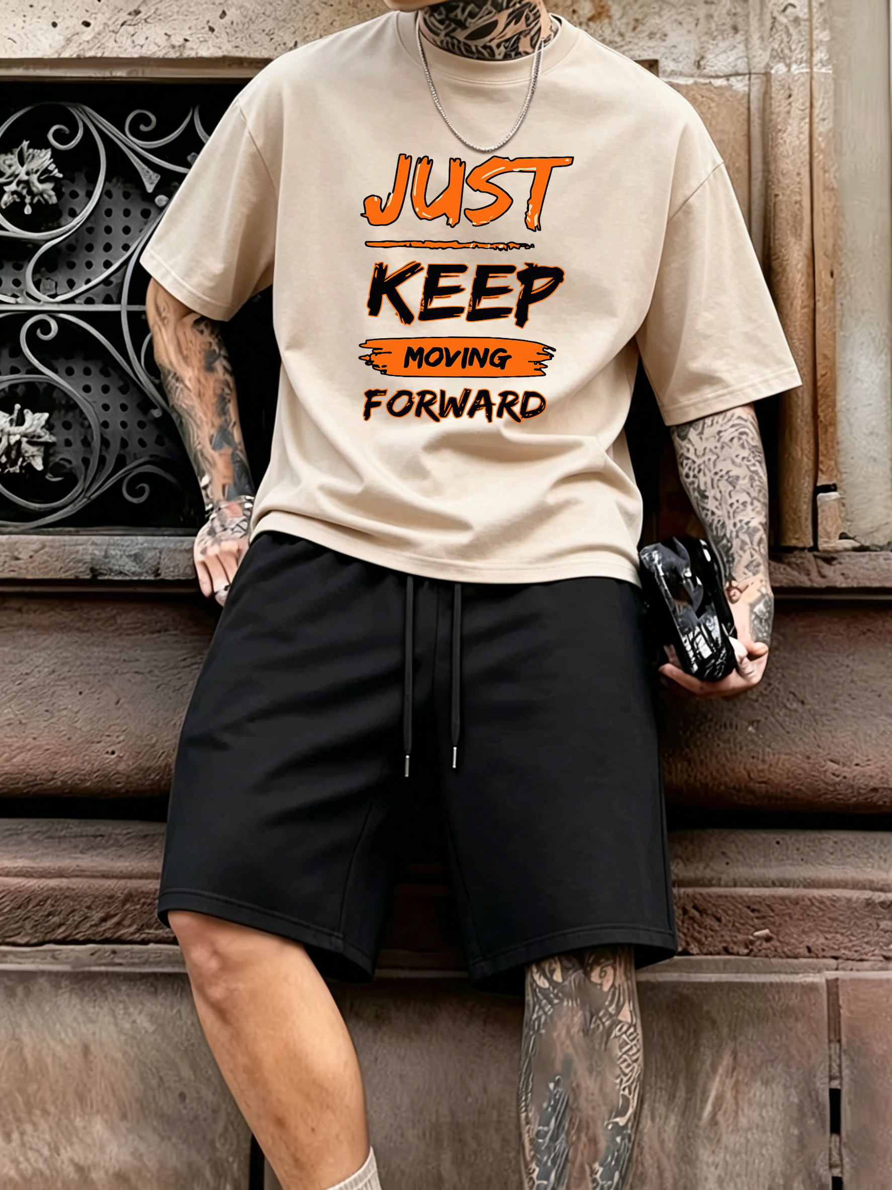 Just Keep Moving Forward Print - Street Fashion Elements 评论和价格