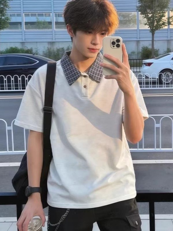 Loose Fit Summer Short Sleeve  - Street Fashion Hong Kong 评论和价格