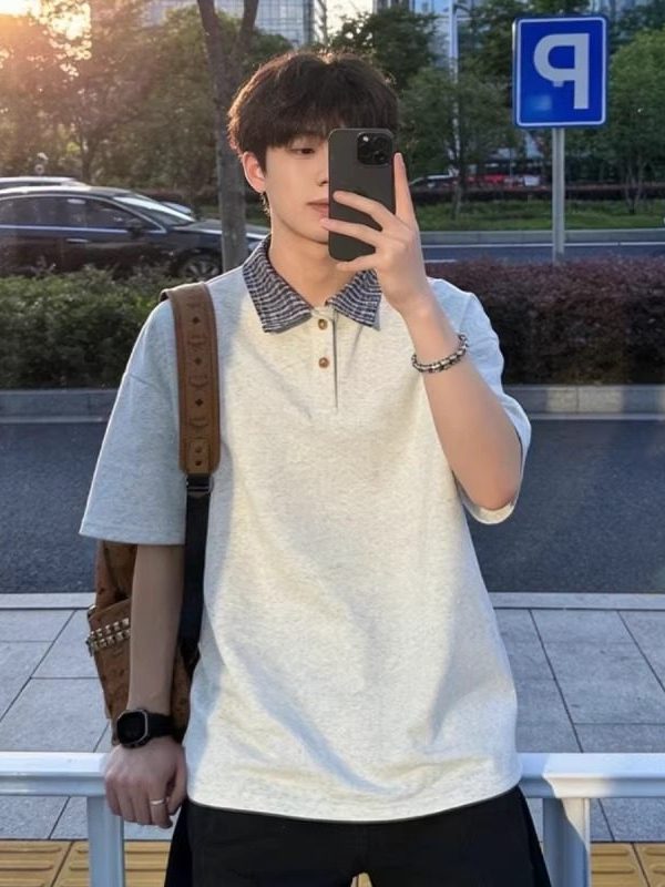 Loose Fit Summer Short Sleeve  - Street Fashion Hong Kong 评论和价格